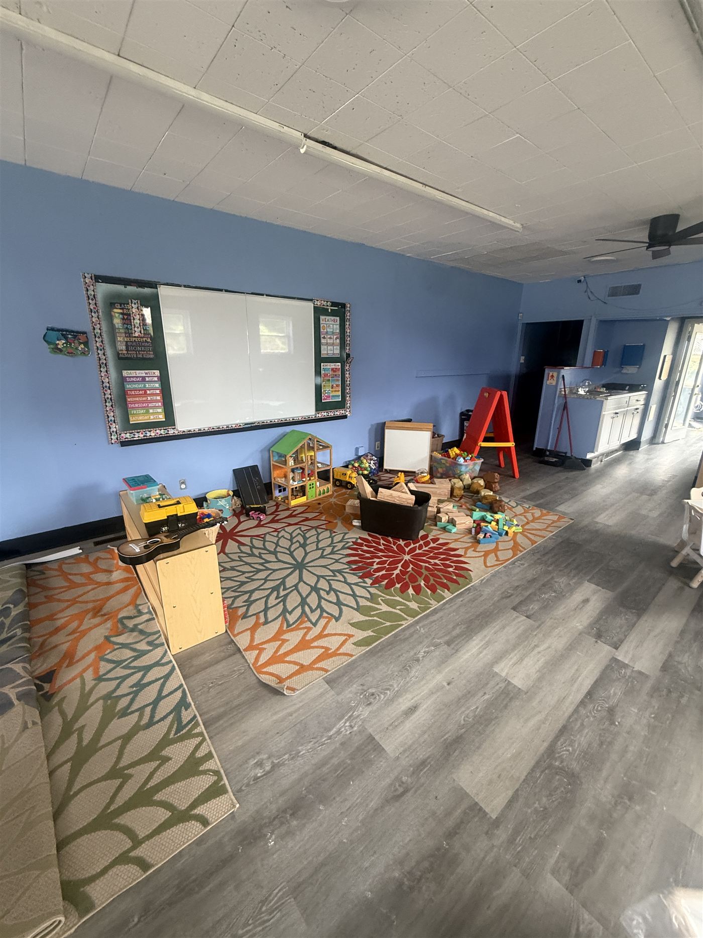 Block play and building area